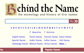 BehindtheName.com – Follow Friday