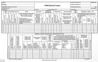 Questions on the 1940 Census