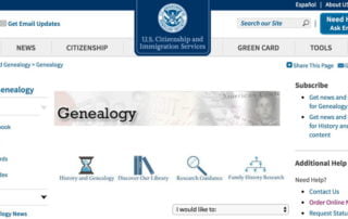 USCIS Genealogy Program
