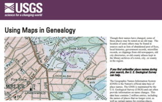 Using Maps in Genealogy – Tuesday's Tip