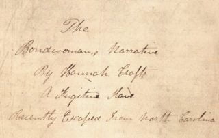 who wrote the bondswoman's narrative