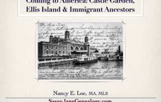 immigrant ancestors talk sassy jane genealogy