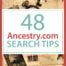 ancestry.com search tips free ebook