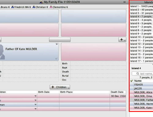 Islands in Reunion 11 Genealogy Software