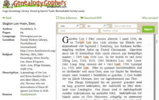 Searching Genealogy Gophers
