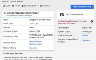 FamilySearch German Databases Updated