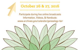 National Archives Genealogy Fair 2016