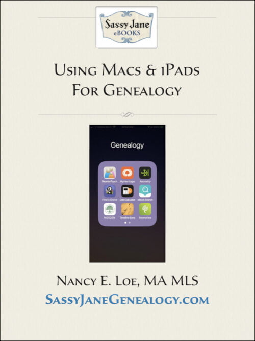 using macs and ipads for genealogy ebook cover