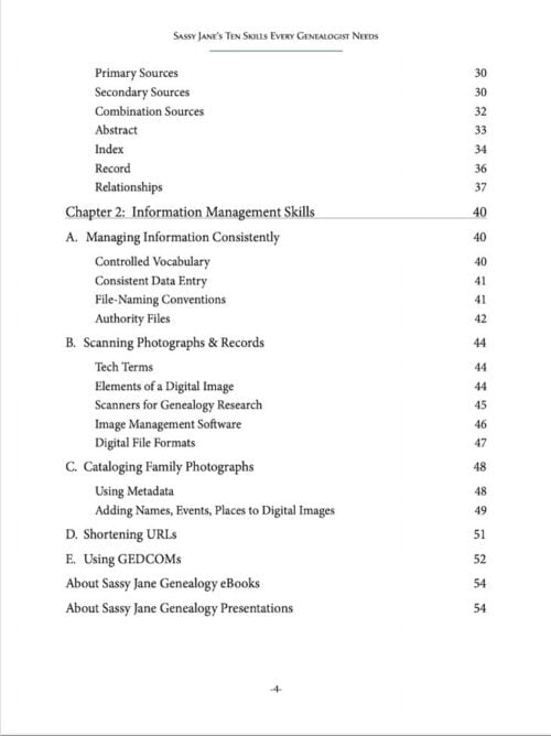 Ten_Skills_Every_Genealogist_Needs_Table of contents 2