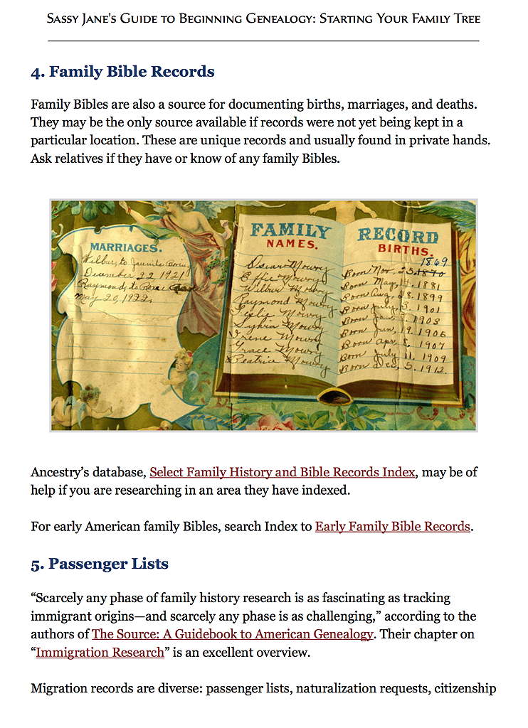 beginning genealogy