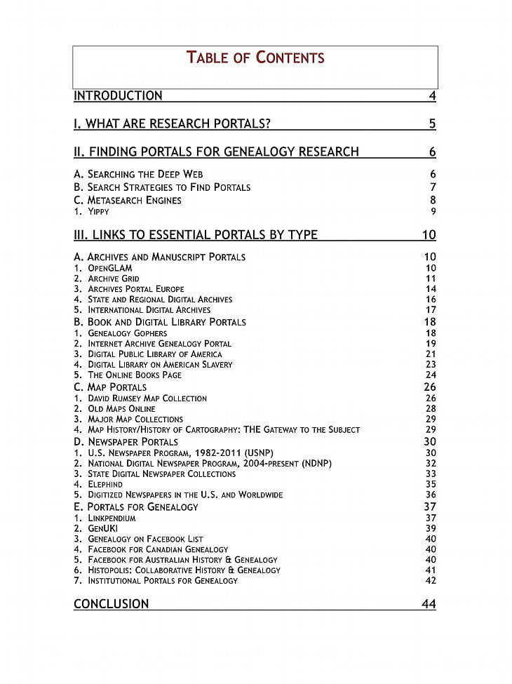 Essential Portals for Genealogy Research