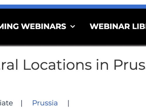 Researching Ancestral Locations in Prussia