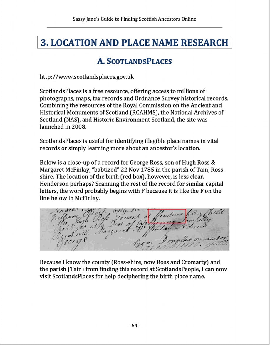 finding scottish ancestors online places