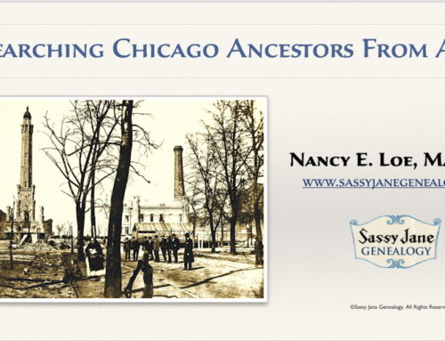 Researching Chicago Ancestors From Afar Webinar