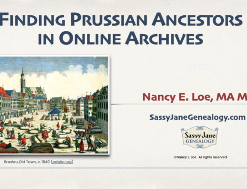 Finding Prussian Ancestors in Online Archives Webinar